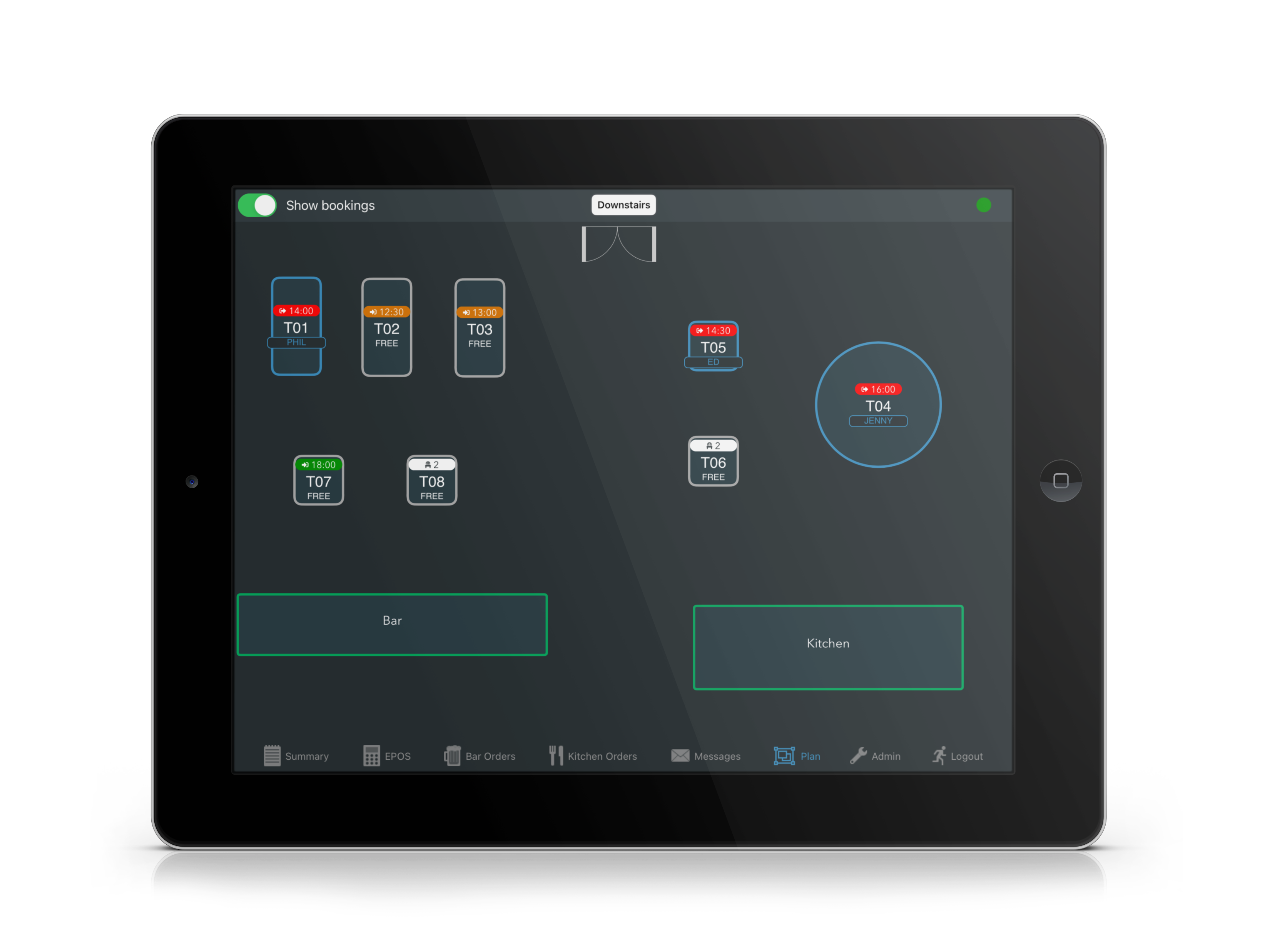 screenshot of Tabology EPOS